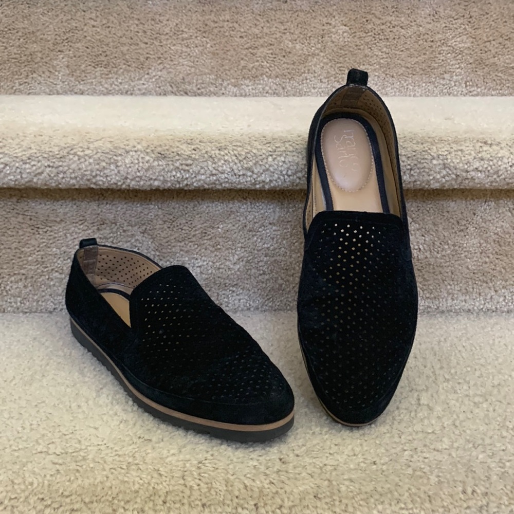 Franco Sarto Black Suede dress shoes